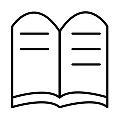 open book design vector icon