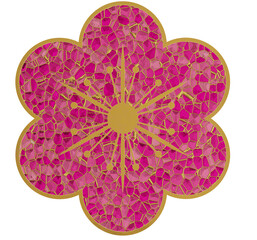 stained glass flower 