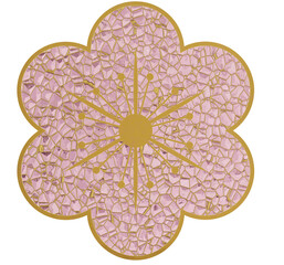 stained glass flower 