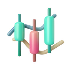 Candle Stick 3D Illustration Icon