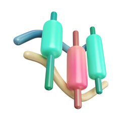 Candle Stick 3D Illustration Icon