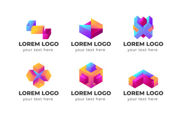 Geometric 3D Logo Collection