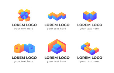 Geometric 3D Logo Collection