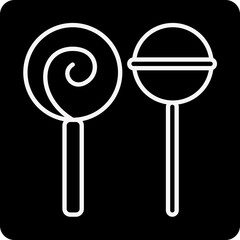 solid  LOLLIPOP design vector icon