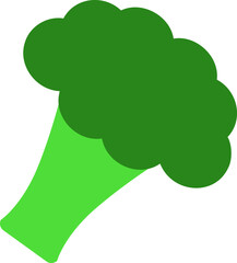 Broccoli, vector. Broccoli green. Can be used as a logo, icon.