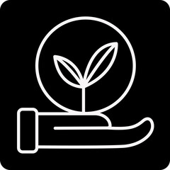 solid ECO FRIENDLY design vector icon