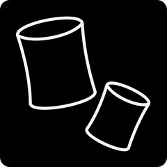 solid MARSHMALLOW design vector icon