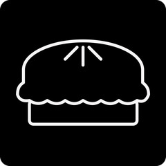 solid PIE design vector icon