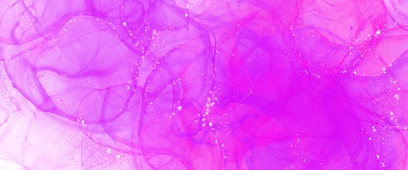 抽象的な表現のピンク系アルコールインクの背景素材