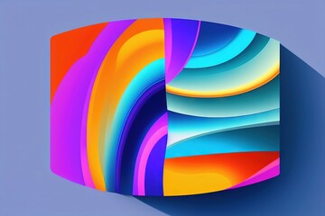 Obraz premium Colorful origami paper as abstract wallpaper background (Generative AI)