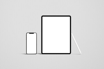 Tablet & Phone Blank Mockup