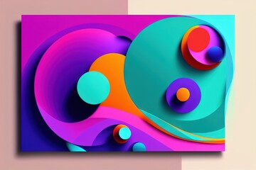 Colorful origami paper as abstract wallpaper background (Generative AI)