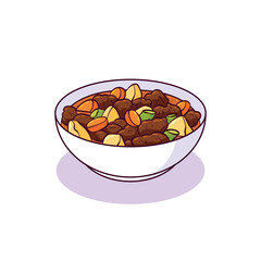 hand drawn irish stew food