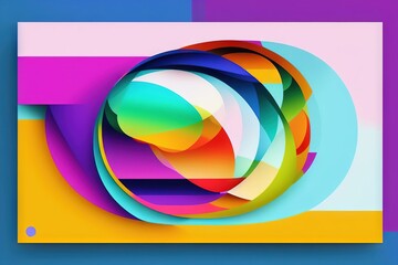 Obraz premium Colorful origami paper as abstract wallpaper background (Generative AI)
