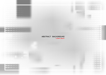 Smooth white cloud  with solft light and dot elements background ,modern abtract template,Grey background