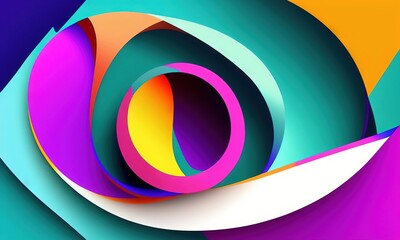 Obraz premium Colorful origami paper as abstract wallpaper background (Generative AI)