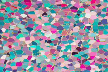 cracked enamel with golden line background
