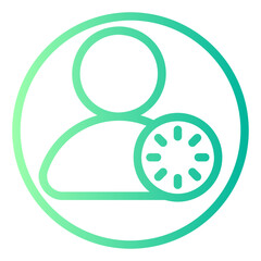 loading gradient icon