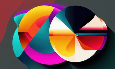 Obraz premium Colorful origami paper as abstract wallpaper background (Generative AI)