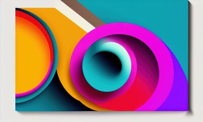 Obraz premium Colorful origami paper as abstract wallpaper background (Generative AI)