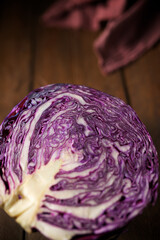 Fototapeta premium Red cabbage piece