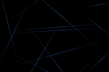 Abstract black with blue lines, triangles background modern design. Vector illustration EPS 10.