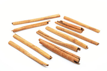 cinnamon stick on background isolate