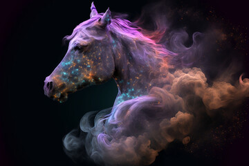 Obraz na płótnie Canvas Spirit animal - Horse, Generative AI
