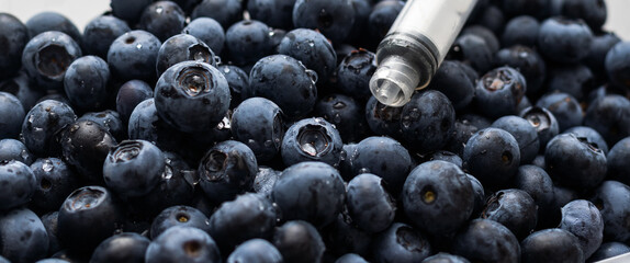 Genetic Modification, blueberry, fruit, modification, gene, syringe