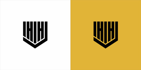 logo mono gram black siluet white and yellow background