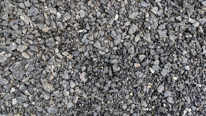black asphalt gravel for background