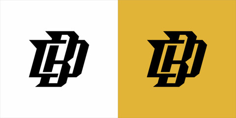 logo mono gram black siluet white and yellow background