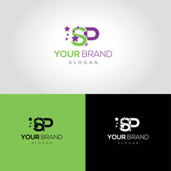 sp letter logo design