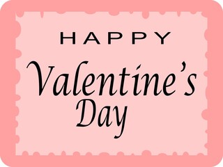 valentine greeting card, happy valentine's day, pink card
