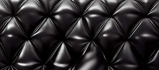 black glossy sofa leather texture background with Generative AI Technology