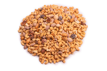 A group of almonds, pistachios, walnuts, macadamia, cashews.