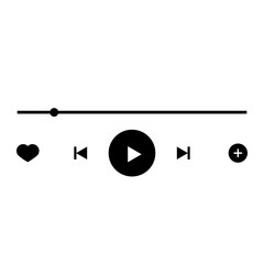 Music Player vecor icon. Audio Control Buttons illustration sign ur symbol.