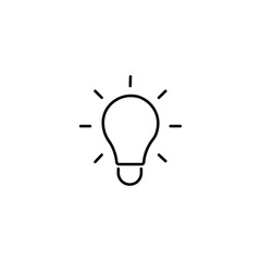Lamp line icon, vector illustration. flat design style. lamp line icon vector illustration isolated on White background, lamp line icon Eps10. lamp line icon vector graphic design symbol.