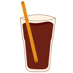 sweet chocolate ice for breaking fast in ramadan month flat illustration vector