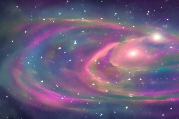Obraz premium The Universe Illustration. Generative AI.