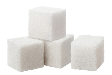White sugar cubes