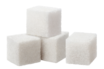 White sugar cubes