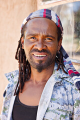 village African rasta man