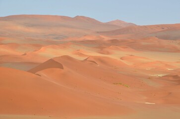 Fototapeta na wymiar Endless dunes at Namib desert, Sossusvlei, Namibia