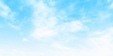 Naklejka na ściany i meble Air clouds in the blue sky. blue backdrop in the air. abstract style for text, design. Beautiful views of blue sky, white clouds arranged randomly