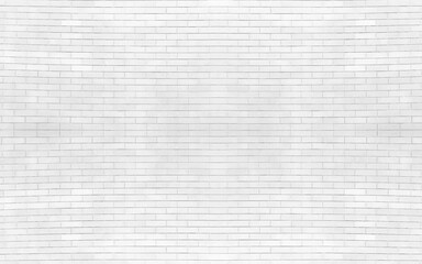 Light gray and white brick material textured retro wall background. Texture grey brick wall. Seamless background. Design background. Vector illustration
