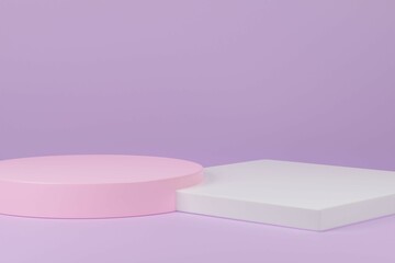 pink background, pink backdrop, scene, valentine, love mood heart tone. 3d rendering wallpaper studio set