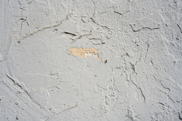old white painted wall