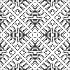 Stylish texture with figures from lines.
Abstract geometric black and white pattern for web page, textures, card, poster, fabric, textile. Monochrome graphic repeating design. 