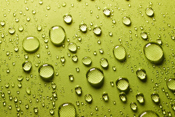 Wet fabric with water drops